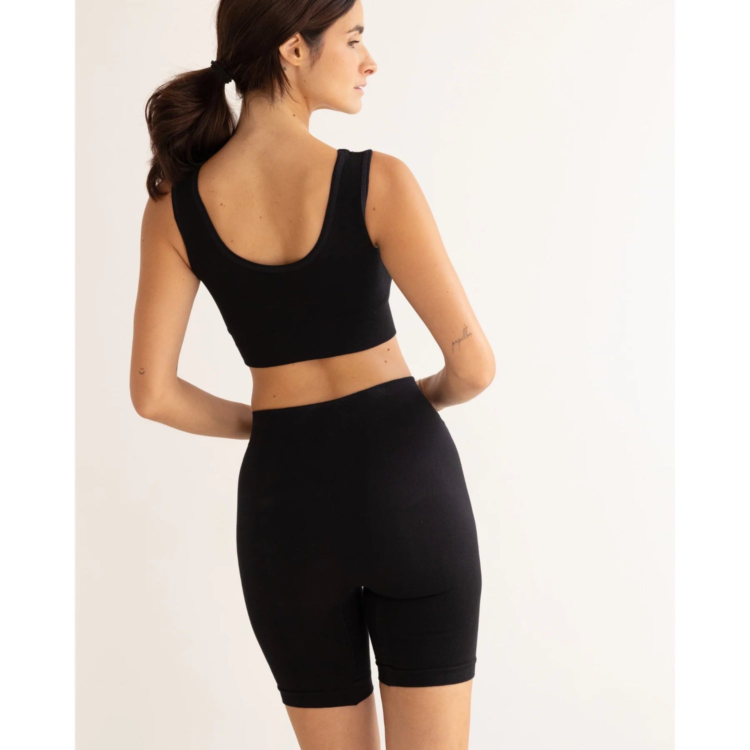 Clotsy Brand Biker Shorts Black