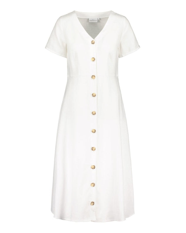 Penelope Dress Coconut Milk White - IVALO.COM