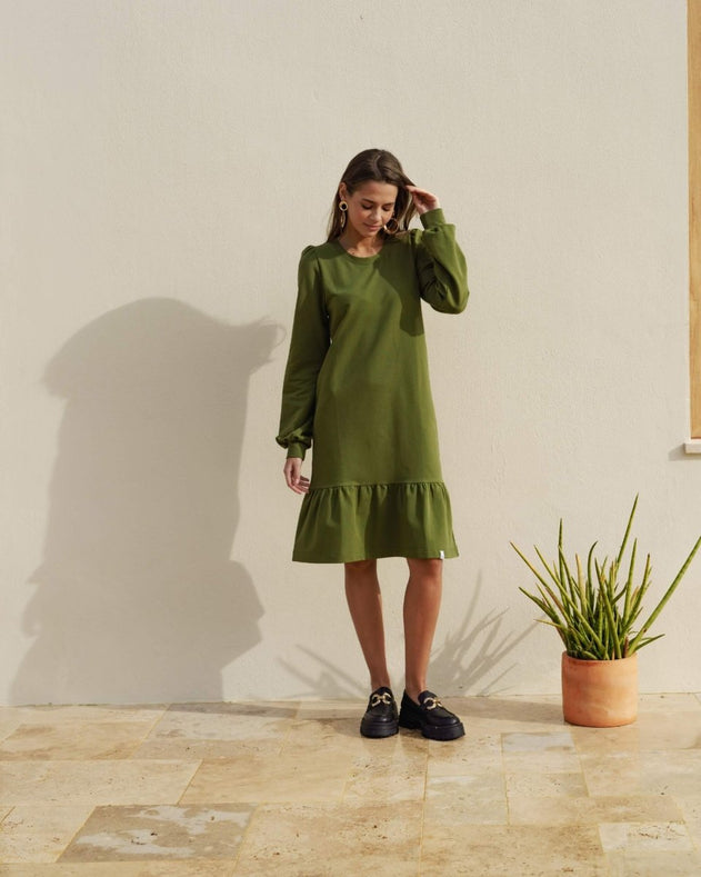 Poppy Dress Chive - IVALO.COM