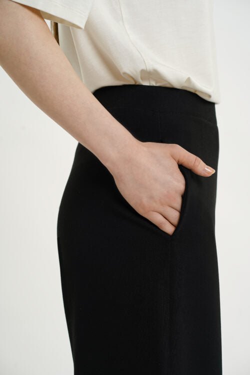 Lottie Wide Pants Black - RESIDUS - IVALO.COM