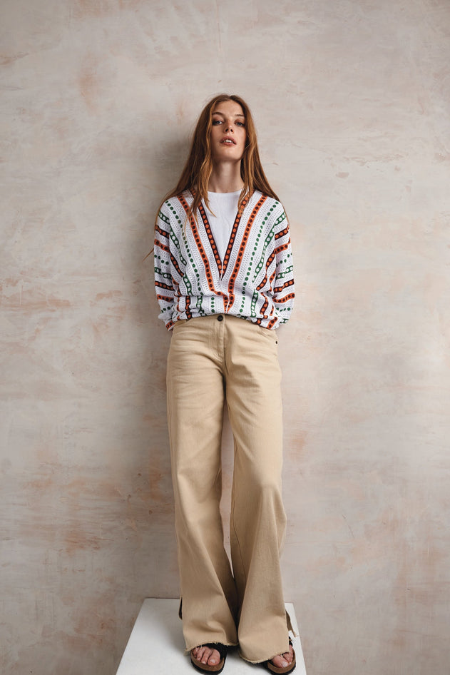 Riri Cotton Tencel Jumper Multicolor
