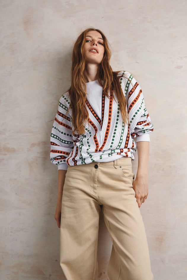 Riri Cotton Tencel Jumper Multicolor