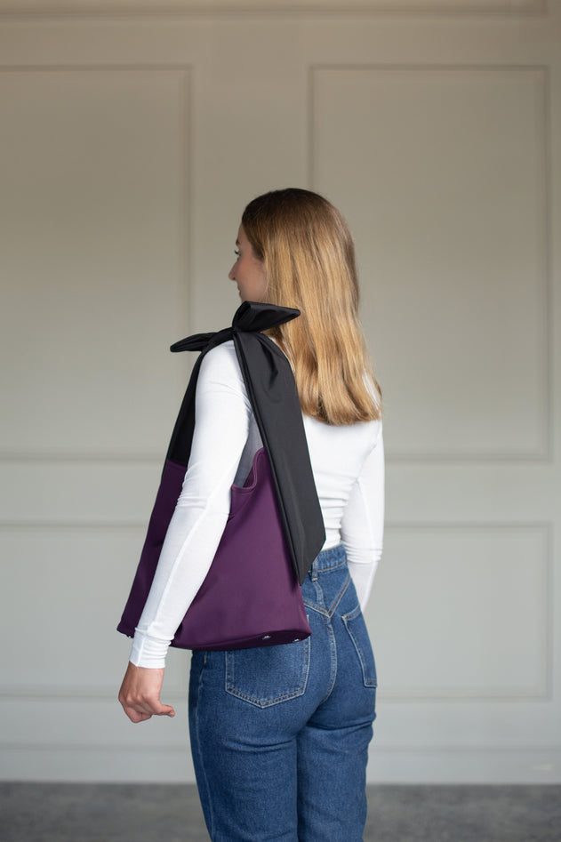 Rainsisters Bow Tote Bag Sugar Plum