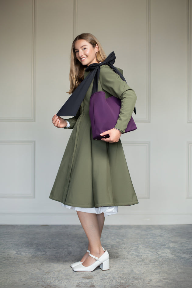 Rainsisters Bow Tote Bag Sugar Plum