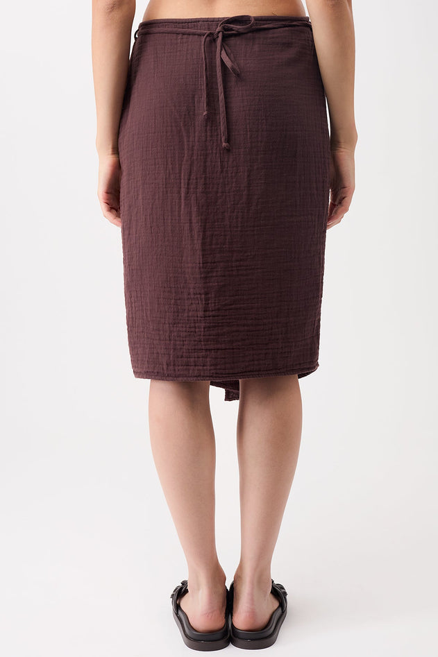 Wrap Skirt Ganache