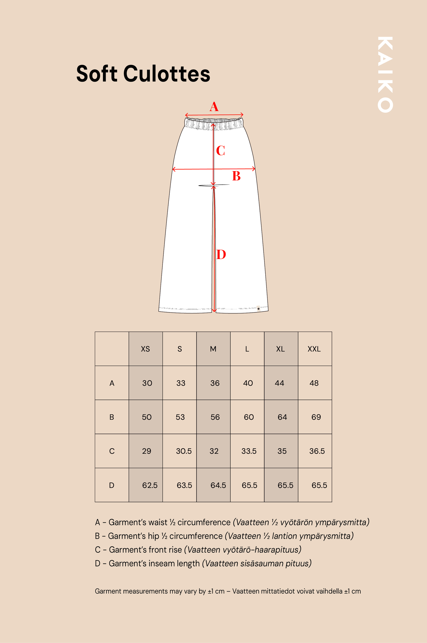 Soft Culottes Sweet Pea