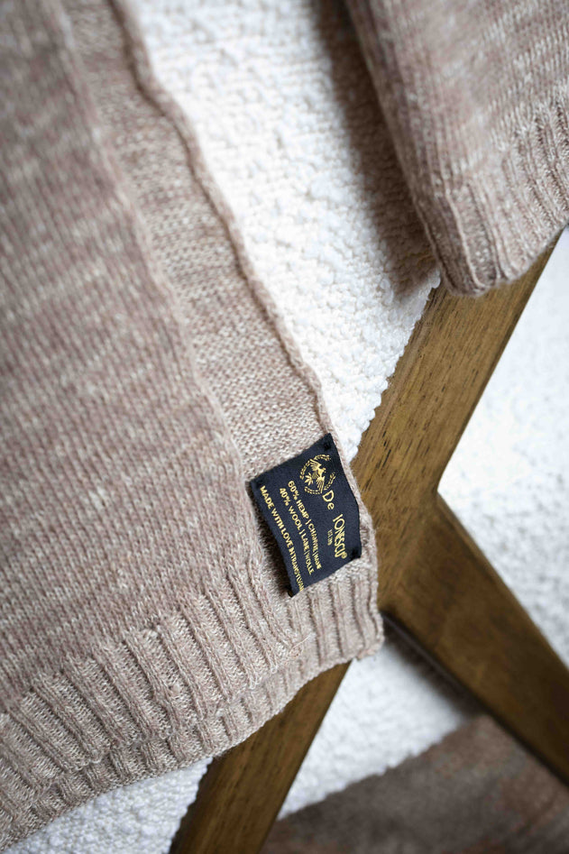 The Hemp & Wool Scarf Beige