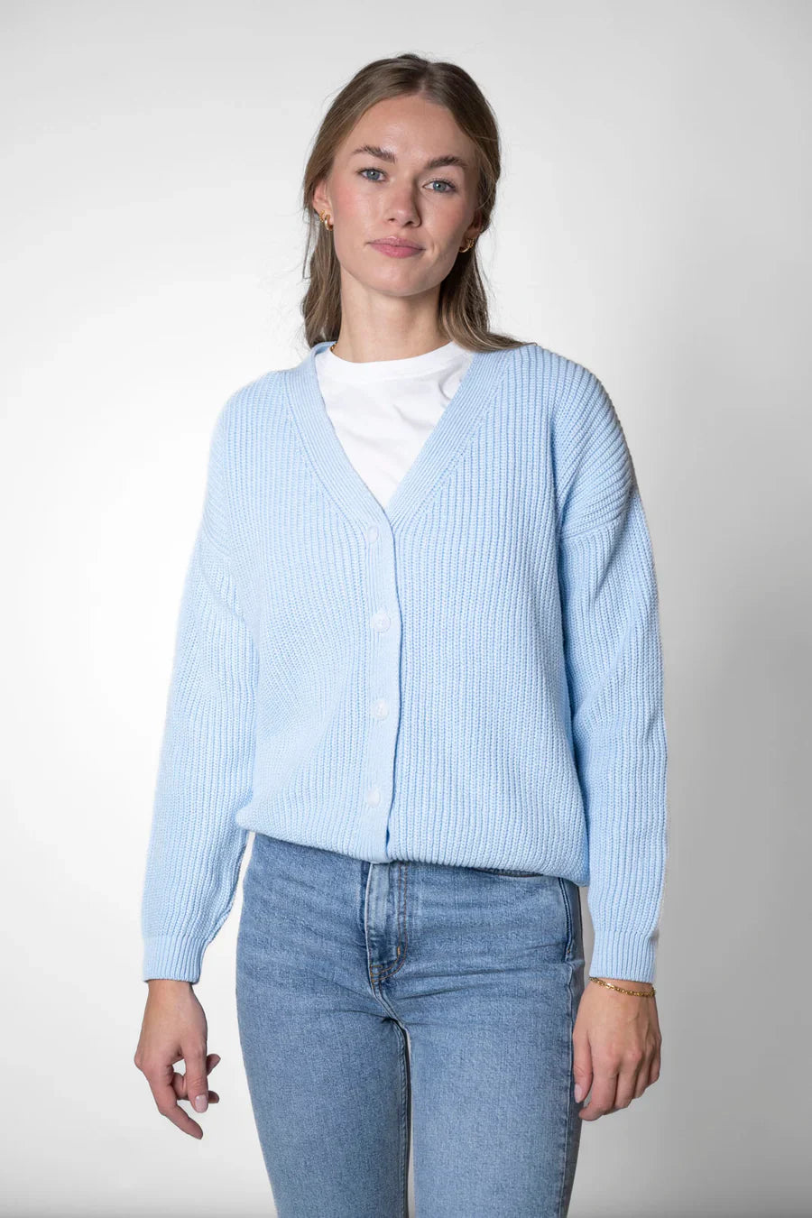 Short Cardigan Light Blue