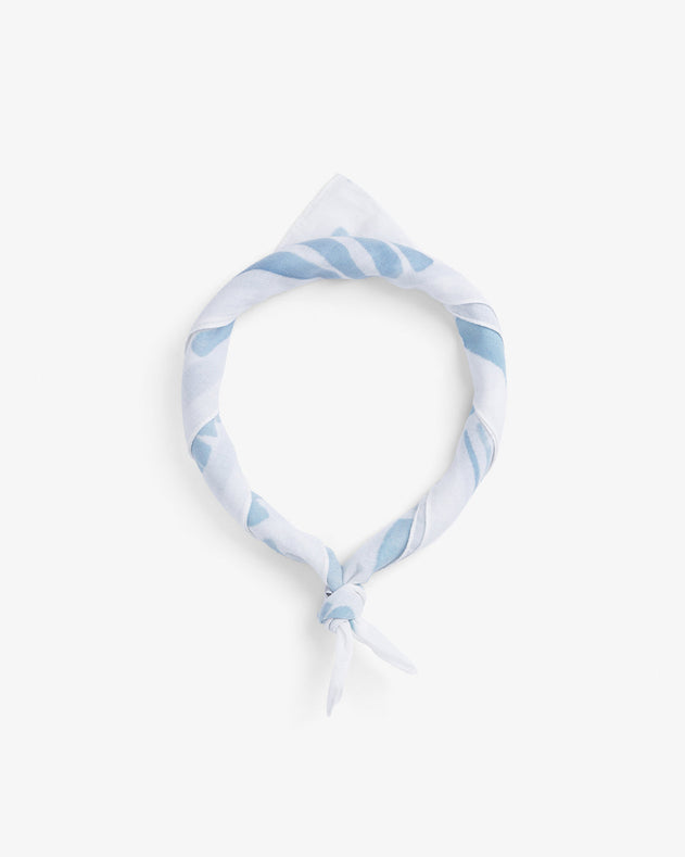 Striped Bandana Nature White / Blue