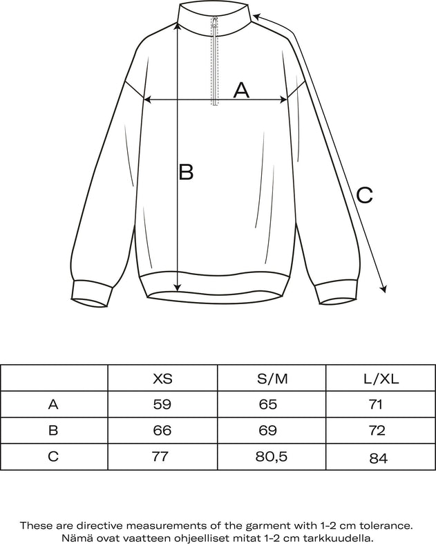 Hazy Quarter Zip Sweatshirt