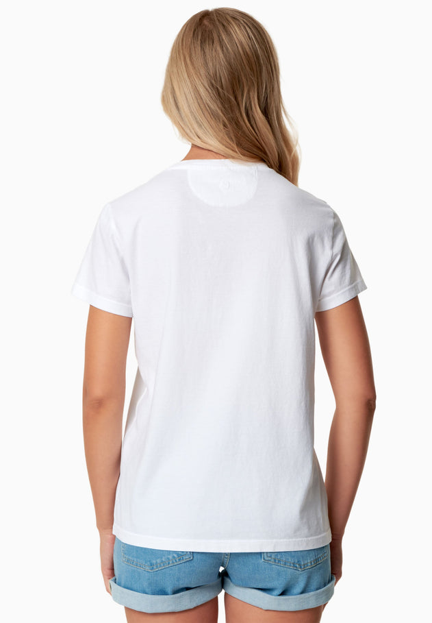 Tessa Basic V-Neck T-Shirt White