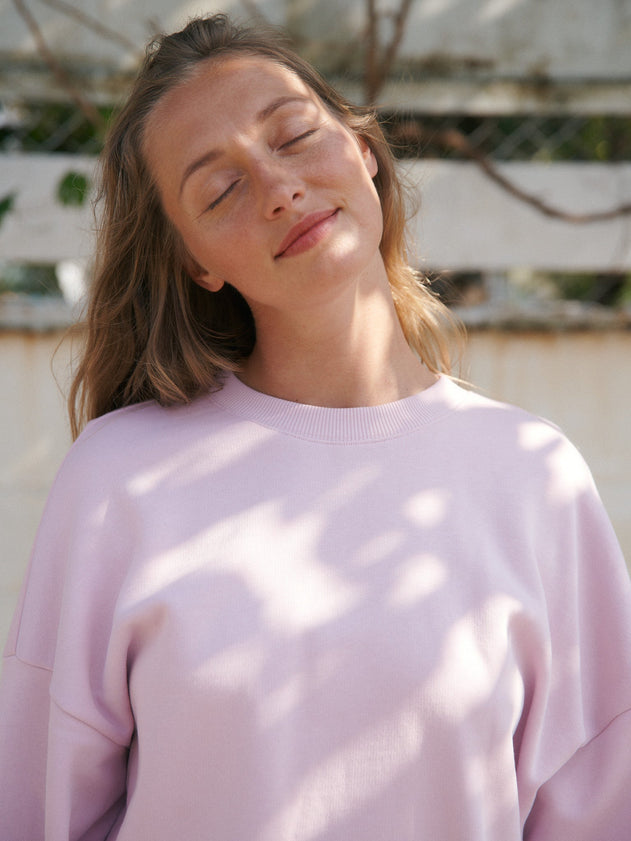 Superpower Oversize Sweatshirt Orchid