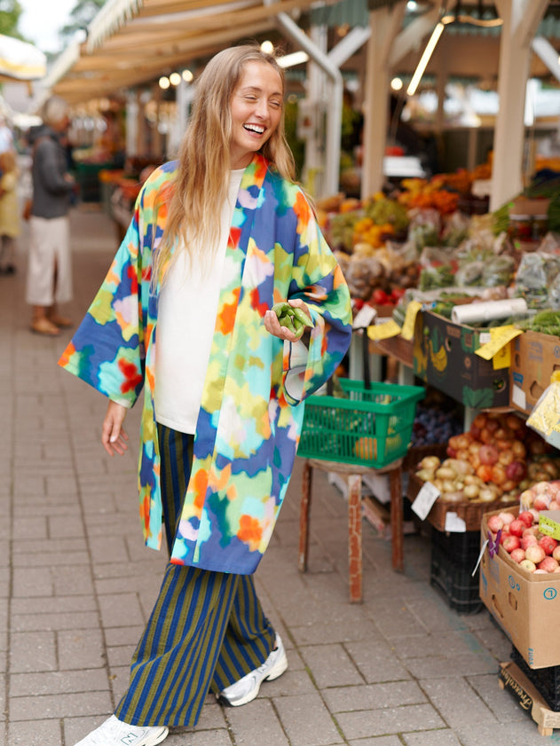Tencel Kimono Jacket Flowerfield