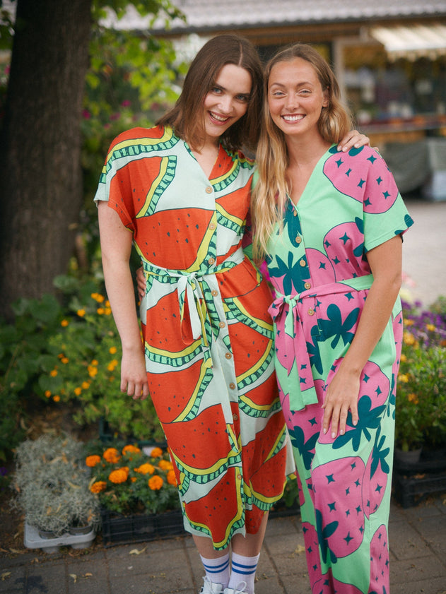 Casual Jersey Dress Watermelon