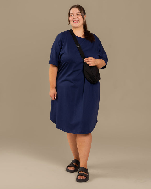 T-Shirt Dress Ocean Blue