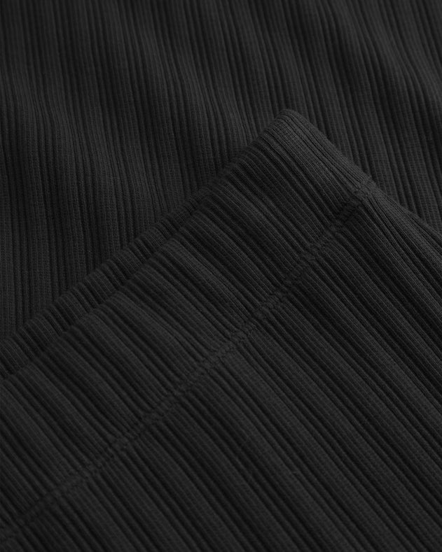Ribbed Tube Skirt True Black