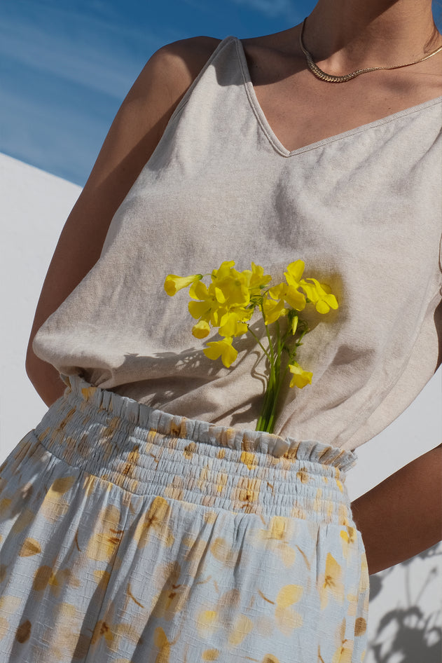 Elastic Orchid Pants Corn