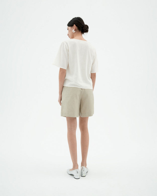 Libelula Hemp Blouse Snow White