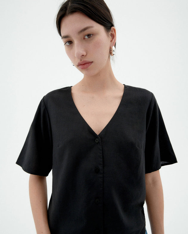 Libelula hemp Blouse Black