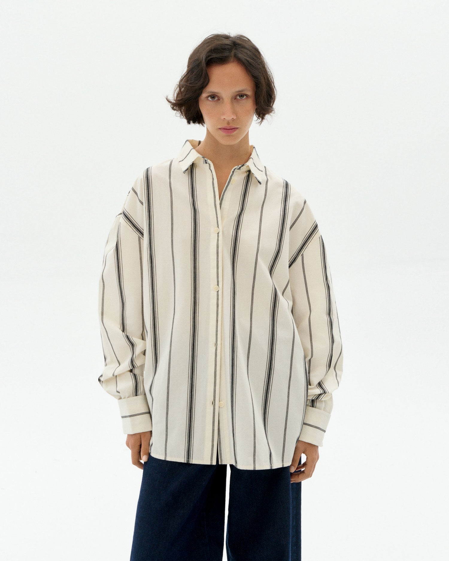 Juana Blouse Black Stripes White