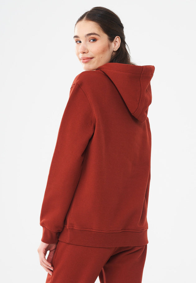 Women's Organic Cotton Hoodie With Kangaroo Pocket Ginger