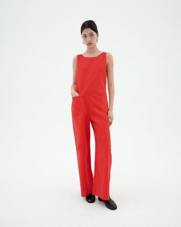 Adriana Jumpsuit Fiery Red