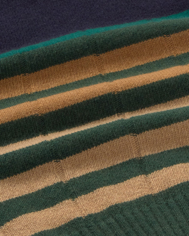 Sherry Vest Knitted Wool Yellow Striped