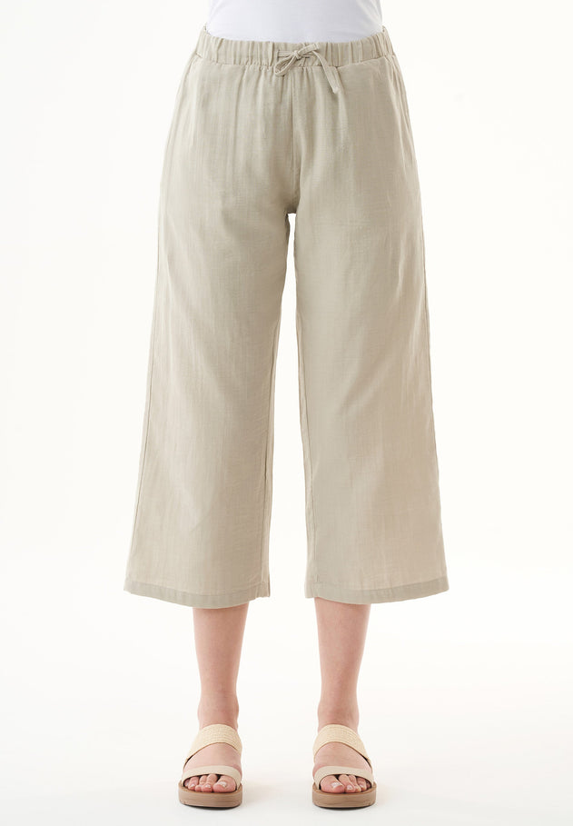 Organic Cotton Culottes Green Tint