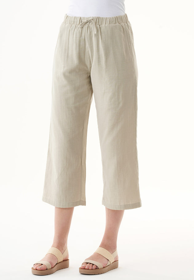 Organic Cotton Culottes Green Tint