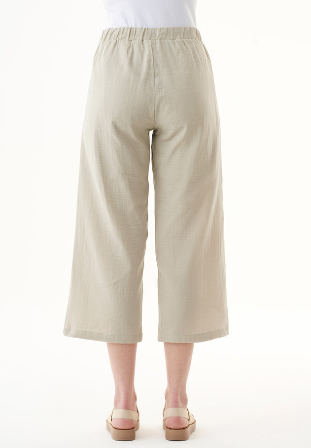 Organic Cotton Culottes Green Tint