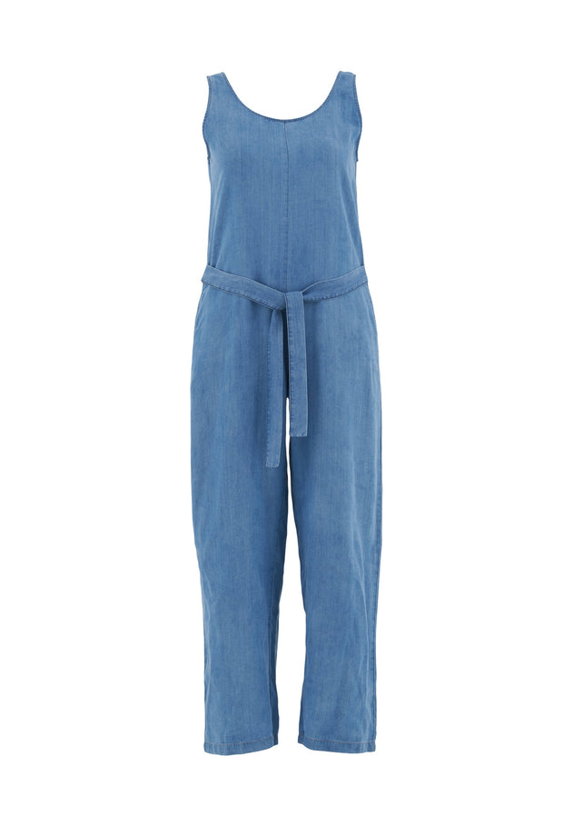 Lyocell Denim Jumpsuit Light Blue