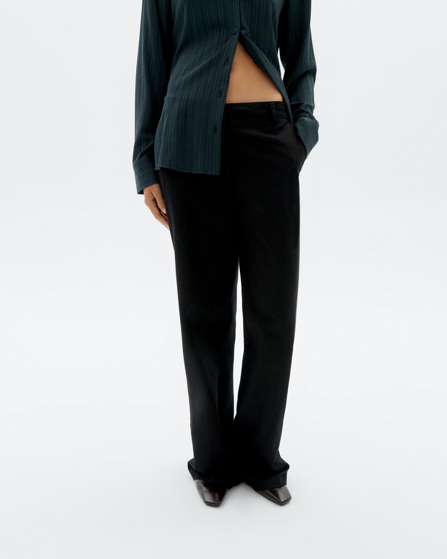 Hermione Straight Pants Black