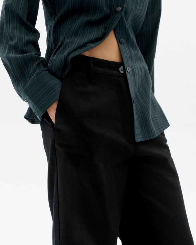 Hermione Straight Pants Black