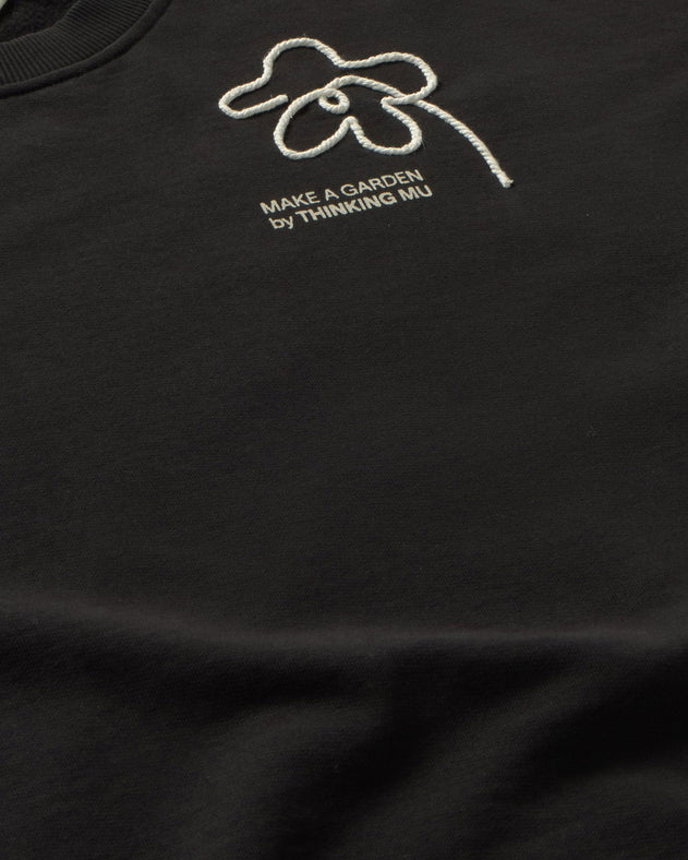 Jimena Oversize Sweatshirt Hand Embroidered flower