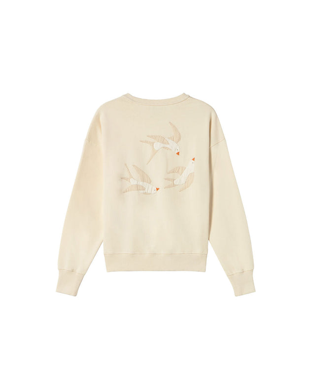 Jodie Hand Embroidered Bird Sweatshirt