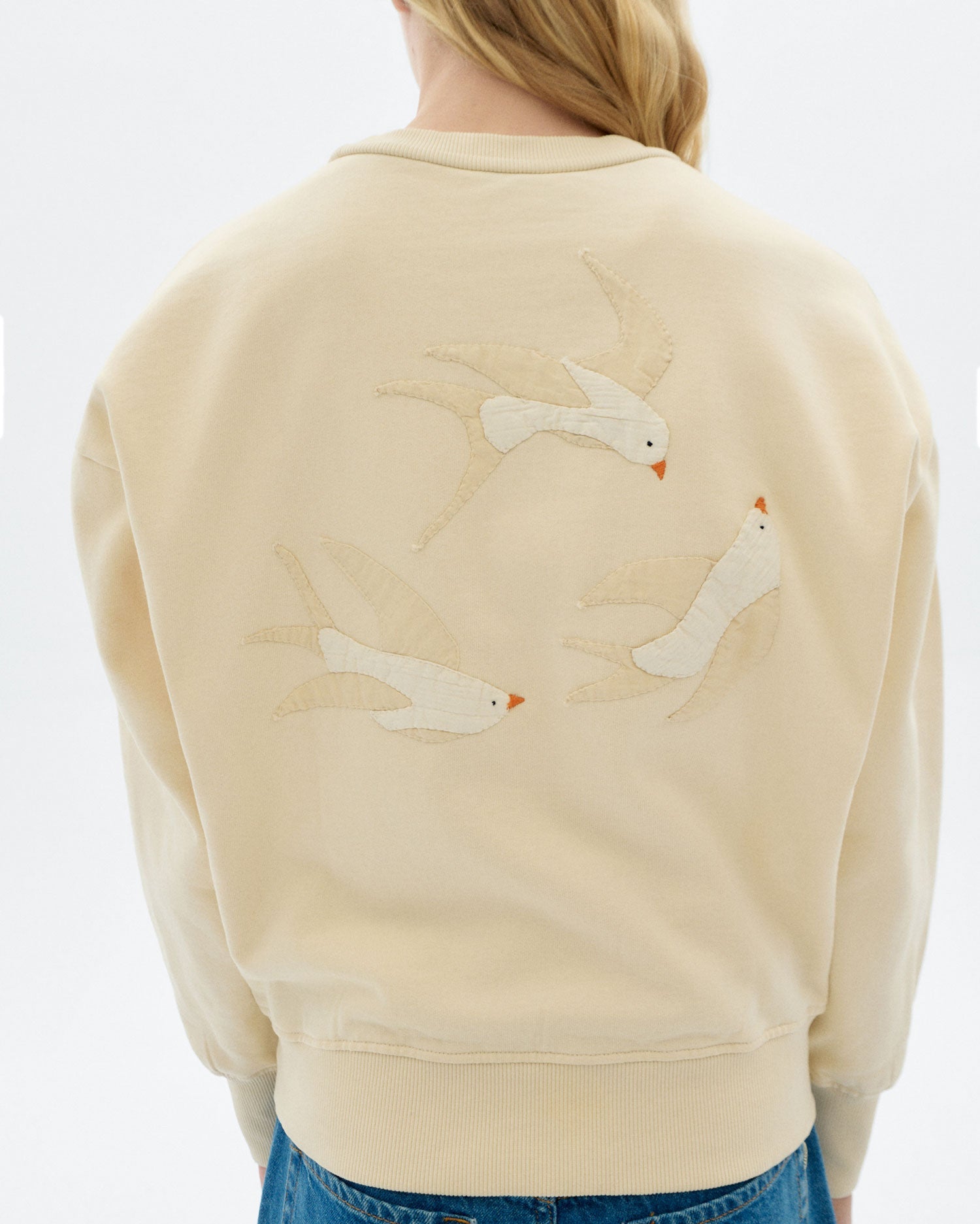 Jodie Hand Embroidered Bird Sweatshirt