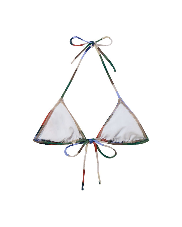 Calabria Bikini Top River Stripes Multicolor
