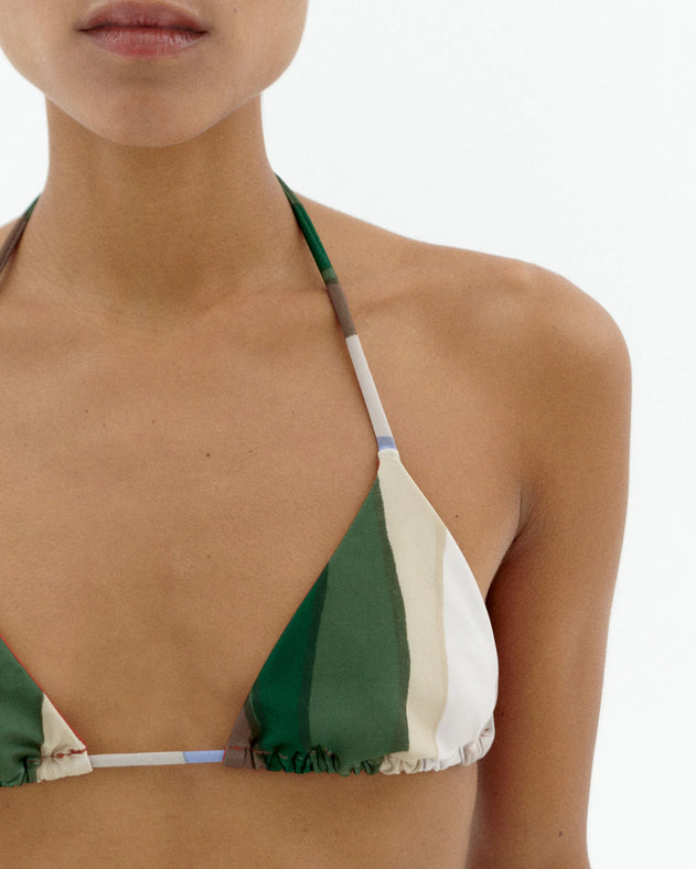 Calabria Bikini Top River Stripes Multicolor