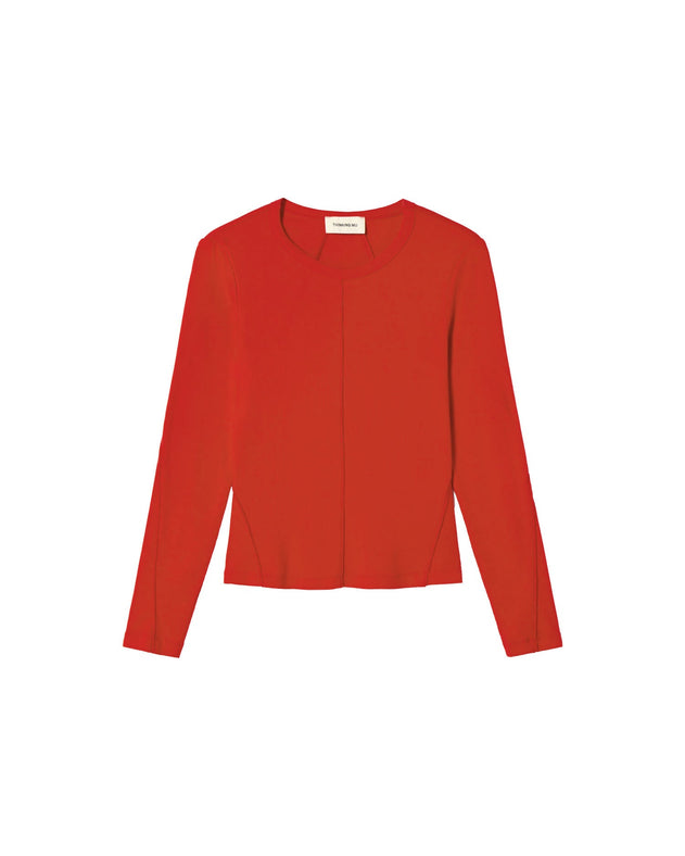 Susan Longsleeve Top Fiery Red