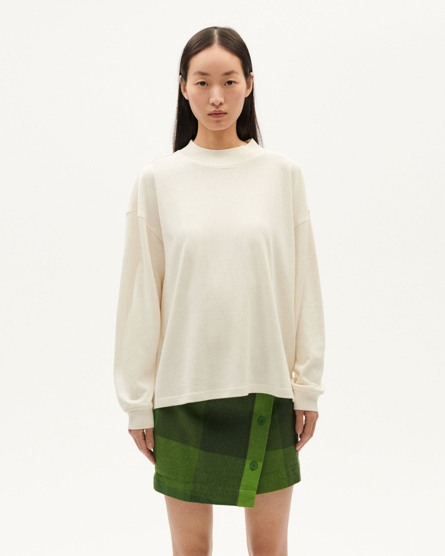 Freire Hemp Thick Long Sleeve T-Shirt White