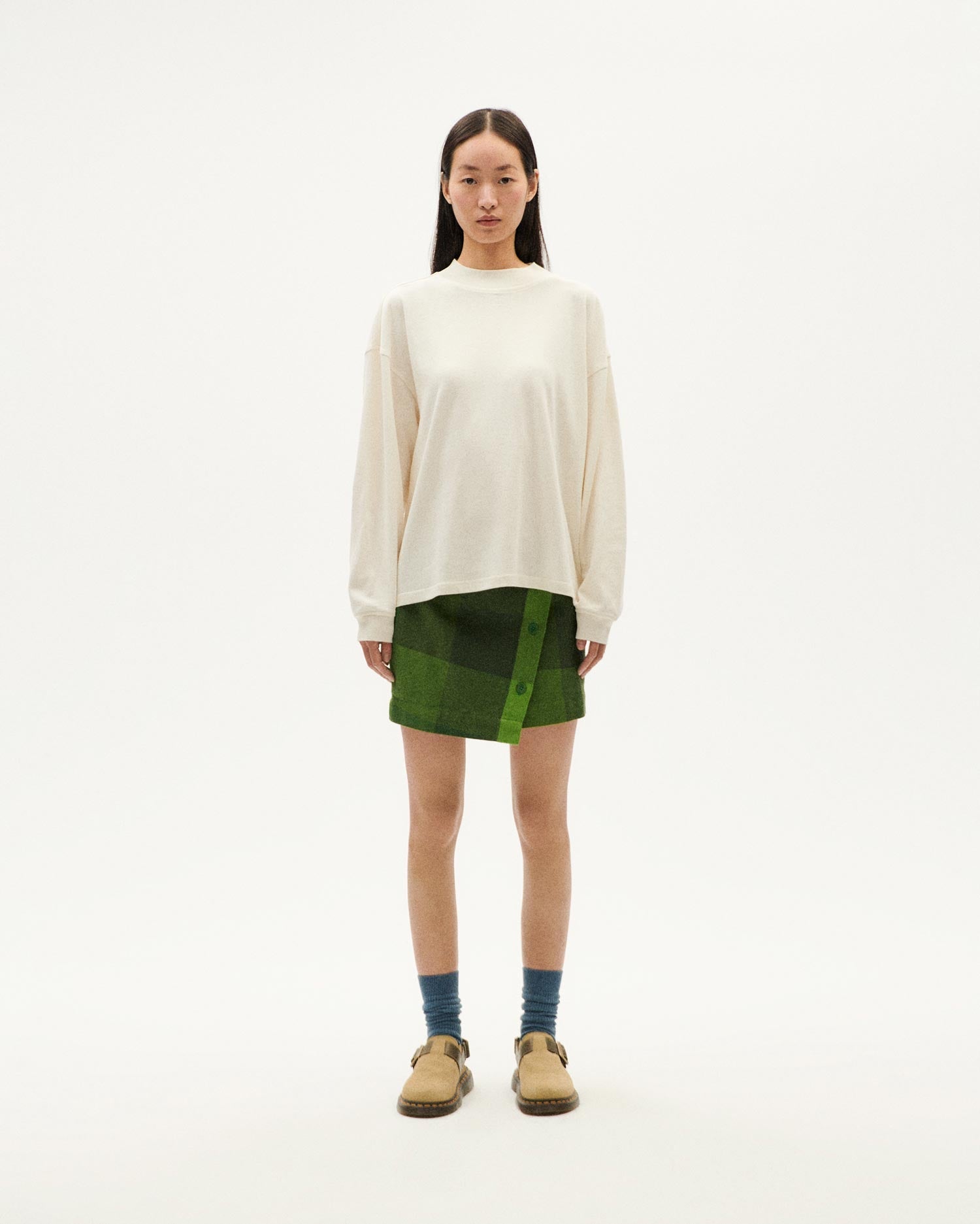 Freire Hemp Thick Long Sleeve T-Shirt White