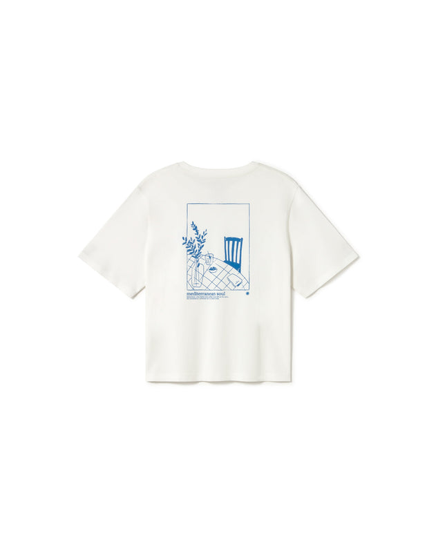 Lucia T-Shirt Tablecloth White