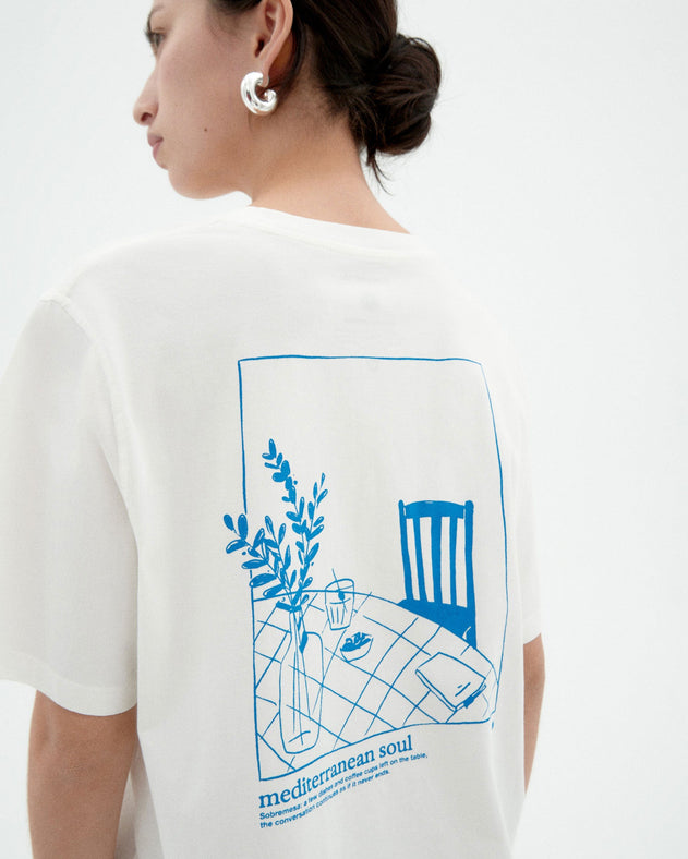 Lucia T-Shirt Tablecloth White