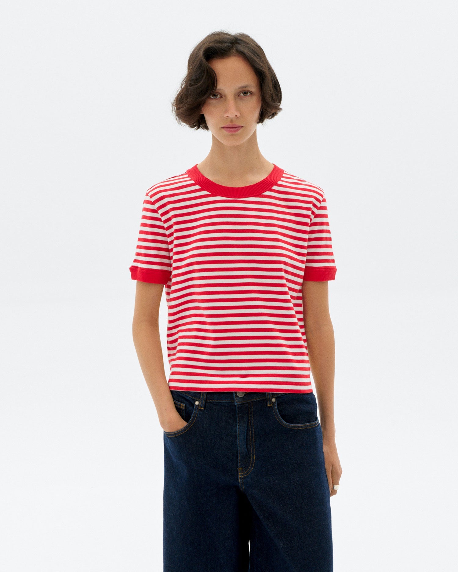Zowi R T-Shirt Striped Red