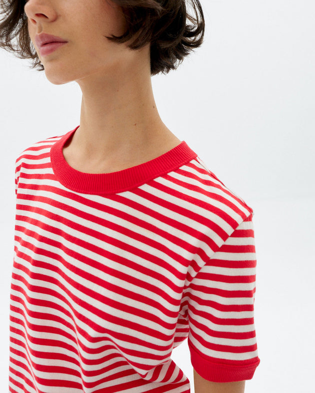 Zowi R T-Shirt Striped Red