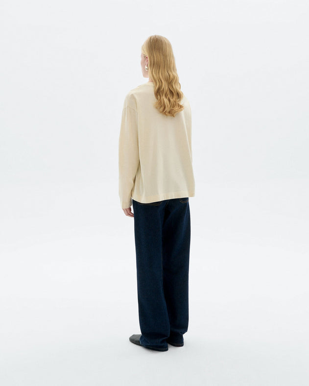 Emily Long Sleeve T-Shirt Blurry Heart White