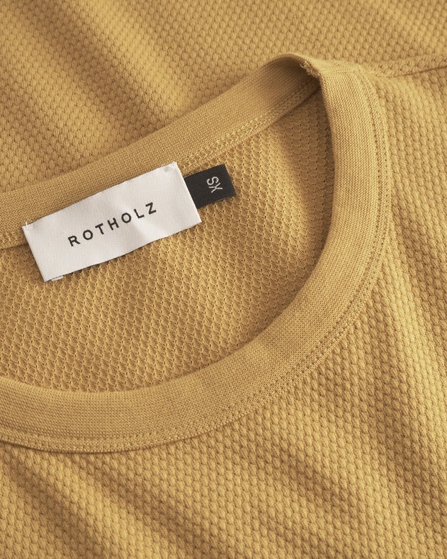 Waffle T-Shirt Mustard Yellow