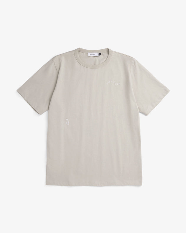 Wavy Logo T-shirt Washed Sand