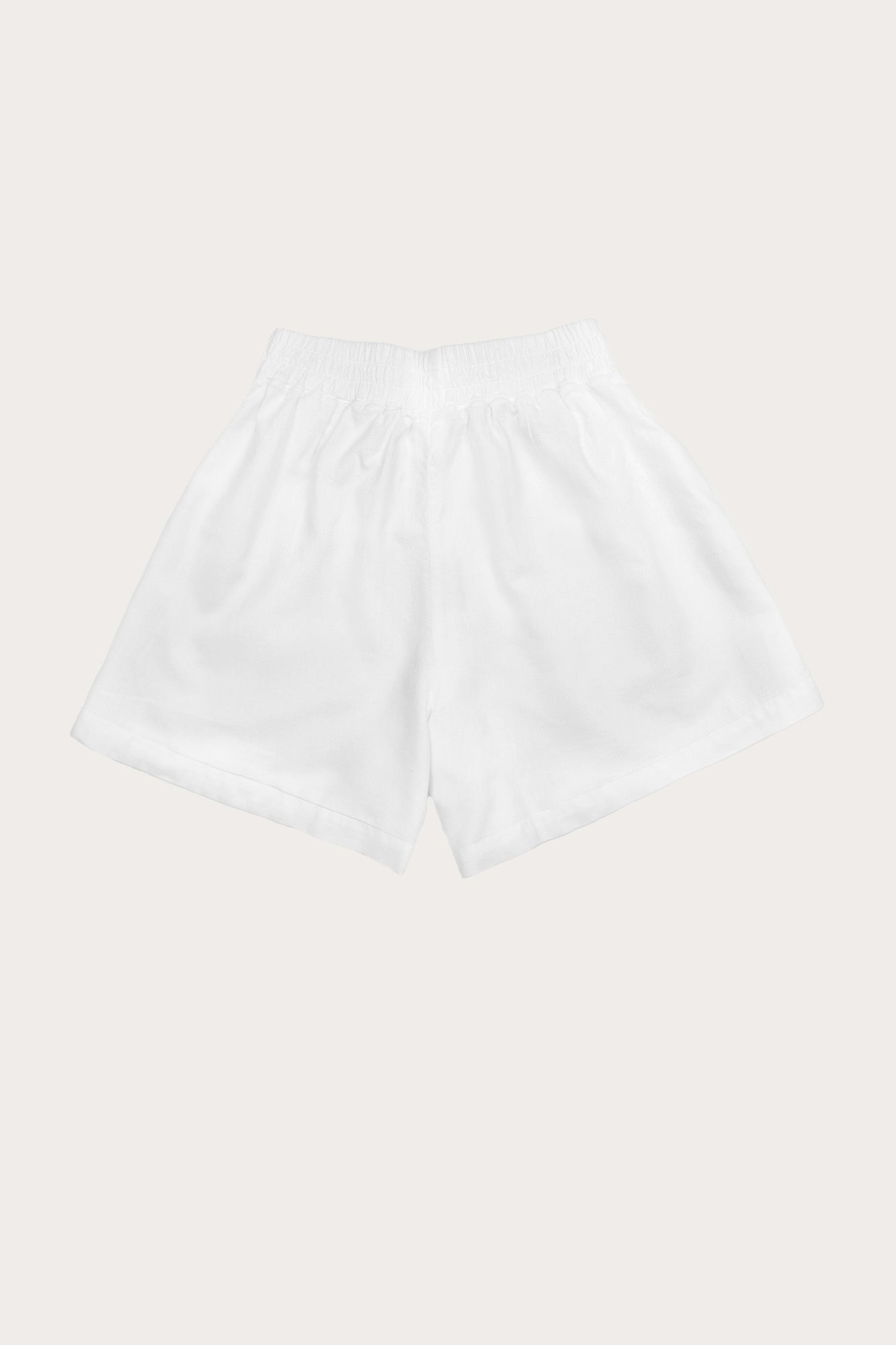 Calabasas Linen Shorts White