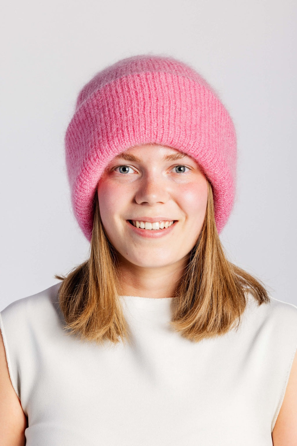 Pippa Mohair Beanie Lollipop Pink
